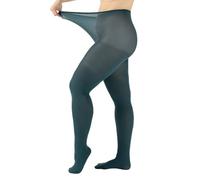 CALZITALY Blickdichte Strumpfhose Grosse Grössen, Curvy Strumpfhosen Plus Size, 60 DEN, L, XL, 2XL, 3XL, 4XL, Made in Italy (3XL, Mystic Green)