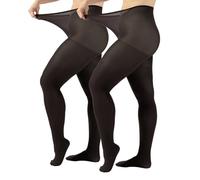 CALZITALY Blickdichte Strumpfhose Grosse Grössen, Curvy Strumpfhosen Plus Size | 60 DEN |XL, 2XL, 3XL, 4XL | Made in Italy (DE/NL/SE/PL, Alphanumerisch, XXL, Regular, Regular, 2 Paare - Schwarz)