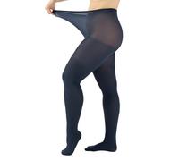 CALZITALY Blickdichte Strumpfhose Grosse Grössen, Curvy Strumpfhosen Plus Size, Schwarz, Blau, 60 DEN, L, XL, XXL, Made in Italy (XL, Blau)