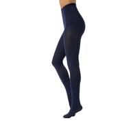 CALZITALY Blickdichte Weiche Strumpfhosen aus Mikrofaser | Bunte Strumpfhose Damen | S, M, L, XL, XXL, 3XL 4XL | 80 DEN | Made in Italy (L, Navy)