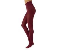 CALZITALY Blickdichte Weiche Strumpfhosen aus Mikrofaser | Bunte Strumpfhose Damen | S, M, L, XL, XXL, 3XL 4XL | 80 DEN | Made in Italy (XL, Portwine)