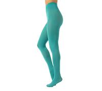 CALZITALY Blickdichte Weiche Strumpfhosen aus Mikrofaser | Bunte Strumpfhose Damen | S, M, L, XL, XXL, 3XL 4XL | 80 DEN | Made in Italy (L, Acqua Green)