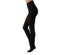 CALZITALY Blickdichte Weiche Strumpfhosen aus Mikrofaser | Bunte Strumpfhose Damen | S, M, L, XL, XXL, 3XL 4XL | 80 DEN | Made in Italy (4XL, Schwarz)