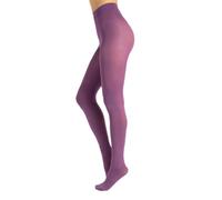 CALZITALY Blickdichte Weiche Strumpfhosen aus Mikrofaser | Bunte Strumpfhose Damen | S, M, L, XL, XXL, 3XL 4XL | 80 DEN | Made in Italy (L, Viola)