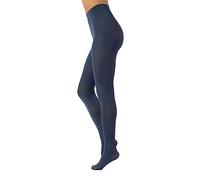 CALZITALY Blickdichte Weiche Strumpfhosen aus Mikrofaser | Bunte Strumpfhose Damen | S, M, L, XL, XXL, 3XL 4XL | 80 DEN | Made in Italy (M, Jeans Blau)