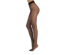 CALZITALY Fashion Strumpfhose mit Kleinen Punkten | Feinstrumpfhosen mit Muster | Schwarz | S/M, L/XL | 20 DEN | Made in Italy (S/M, Schwarz)