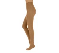 CALZITALY Warme Winter Strumpfhosen aus Wolle Kaschmir, 150 DEN | S, M, L, XL, 2XL, 3XL, 4XL| Made in Italy (S, Camel)