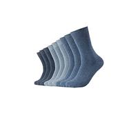 Camano 000009106 - Online Unisex comfort cotton Socks 9p, Größe 43/46, Farbe denim melange