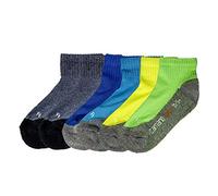 6er Pack camano Pro Tex Function Quarter Sportsocken Kinder 0032 - turquoise 39-42