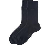 Camano Socken Ca-Soft Unisex – 2 Paar, verstärkte Zehen & Fersen – Blau 35/38