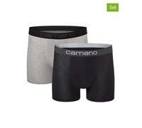 Boxershorts CAMANO "Boxershorts Unterhosen Herren elastischer Gummibund ohne" Gr. M, schwarz (black mix) Herren Unterhosen (89974456-M) black mix