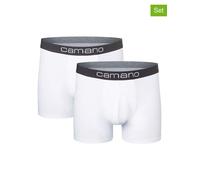 2er Pack camano Men comfort BCI cotton Boxershorts 1000 - white S