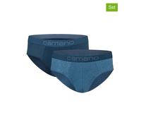 Slip CAMANO "Slip 2er Pack" Gr. M, blau (blue mi) Herren Unterhosen (74199254-M) blue mi