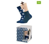 camano 2er-Set: Socken in Blau - Größe 35-38 | Babysocken Strumpfhosen