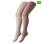 camano 2er-Set: Strumpfhosen in Rosa - Größe 110/116 | Babysocken Strumpfhosen