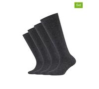camano 4er-Set: Socken in Anthrazit - Größe 35-38 | Babysocken Strumpfhosen
