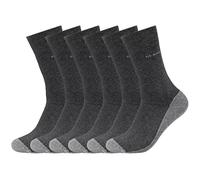 Camano 6 Paar Socken Unisex 3652 Ca-Soft Walk mit Frotteesohle Damen und Herren Strümpfe, Farbe Anthrazit Melange, Größe 35-38