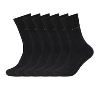 Camano 6 Paar Socken Unisex 3652 Ca-Soft Walk mit Frotteesohle Damen und Herren Strümpfe, Farbe Schwarz, Größe 35-38
