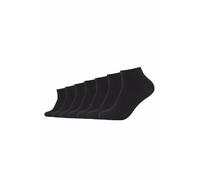 7er Pack camano Soft Bio-Baumwoll Quarter Socken 0005 - black 43-46