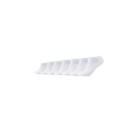 Camano Unisex Sneakersocken Unisex für Damen und Herren Atmungsaktiv bequem elastisch hoher Baumwollanteil weicher Bund 7er Pack 35/38 white