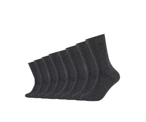 camano 8 Paar Premium Socken ohne Gummidruck Biobaumwolle Anthrazit 43/46