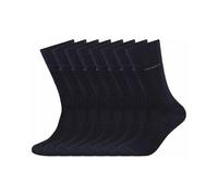 camano 8 Paar Premium Socken ohne Gummidruck Biobaumwolle Navy 39/42