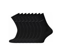 camano 8 Paar Premium Socken ohne Gummidruck Biobaumwolle Schwarz 43/46