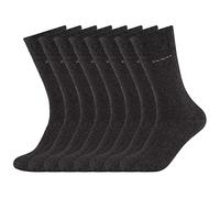 Camano 8 Paar Socken Unisex 3642 CA-SOFT Cotton ohne Gummidruck Damen und Herren Strümpfe, Farbe Anthrazit, Größe 39-42
