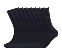 Camano 8 Paar Socken Unisex 3642 CA-SOFT Cotton ohne Gummidruck Damen und Herren Strümpfe, Farbe Navy, Größe 47-49