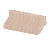 Camano 9 Paar Quarter Socken Unisex 3023 Ca-Soft ohne Gummidruck Damen und Herren Sneaker Strümpfe, Farbe Sand Melange, Größe 43-46
