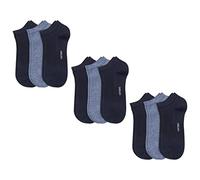 Camano 9 Paar Sneaker Socken Unisex 3003 Ca-Soft ohne Gummidruck Damen und Herren Füßlinge, Farbe Navy, Größe 43-46