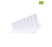 camano 9er-Set: Tennissocken in Weiß - Größe 39-42 | Damen Outdoor Ausruestung
