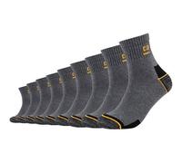 Arbeitssocken CAMANO "work", Herren, Gr. 39-42, grau (dunkelgrau, meliert), Baumwollmischung, meliert, normal, Socken, Cotton-Mix, Multipack, Komfortbund (79821610-39) dunkelgrau, meliert