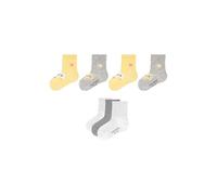 7er Pack camano Soft Bio-Baumwolle Baby-Socken 9200 - fog melange 19-22
