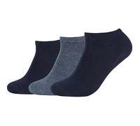 Camano Bio Unisex-Sneaker-Socken 3 Paar 39 - 42 dunkelblau/jeans meliert
