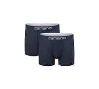 Camano Herren Boxershorts Unterhosen Herren elastischer Gummibund ohne Einschneiden Baumwolle Stretch hautfreundlich Atmungsaktiv 2er Pack M Navy Blazer
