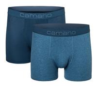 Boxershorts CAMANO "Boxershorts Unterhosen Herren elastischer Gummibund ohne" Gr. S, blau (blue mi) Herren Unterhosen (82152662-S) blue mi