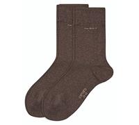Camano Socken CA-SOFT Unisex 2er Pack Dunkelbraun Melange Größe 39/42