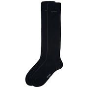 Camano Unisex - Erwachsene Kniestrumpf 2-er Pack, 3942, Gr. 35-38, Schwarz (05 black)