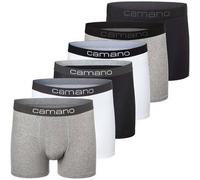 Camano Herren Boxershorts 6er Pack Baumwolle-Stretch elastischer Bund atmungsaktiv 2XL Mehrfarbig