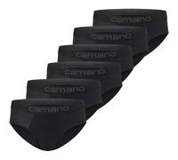Slip CAMANO "Slip 6er Pack", Herren, Gr. M, schwarz, 95% Baumwolle, 5% Elasthan, Unterhosen Slip (90087218-M) schwarz
