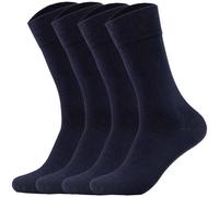 CAMANO Camano Herren Socken, 4er Pack - Organic Cotton, einfarbig (9103) 39-42 Marine