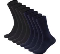 Kurzsocken CAMANO "Socken 8er Pack", Damen, Gr. 39-42, blau (schwarz, marine), Obermaterial: 97% Baumwolle CO. 3% Elasthan EL., Socken (57203020-39) schwarz, marine