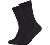 Camano Herren Business-Socken, ultrafein 2 Paar schwarz 39 - 42