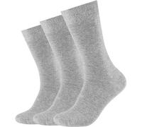 Camano Socken Damen & Herren (3x Paar) in Grau mit Baumwolle Größe 39-42