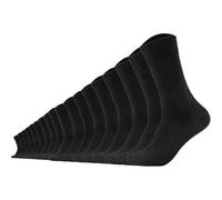 CAMANO Camano Unisex Socken 18er Pack - Comfort Socks, einfarbig (TB_9106-18P) 43-46 Schwarz