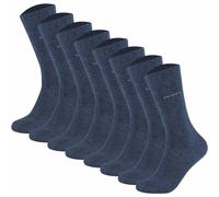 CAMANO Camano Unisex Socken - Soft Socks, einfarbig, 8er Pack (TB_3642000-8P) 35-38 Blau