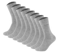 CAMANO Camano Unisex Socken - Soft Socks, einfarbig, 8er Pack (TB_3642000-8P) 35-38 Grau