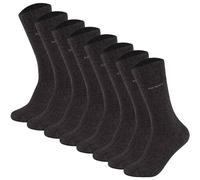 CAMANO Camano Unisex Socken - Soft Socks, einfarbig, 8er Pack (TB_3642000-8P) 39-42 Anthrazit