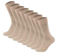 CAMANO Camano Unisex Socken - Soft Socks, einfarbig, 8er Pack (TB_3642000-8P) 39-42 Sand